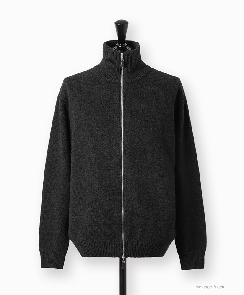 Essential Middle Weight Innocent Cashmere Drivers Knit Melange Black/メランジブラック 1(UNISEX)