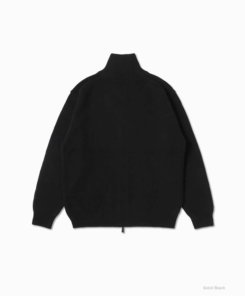 Essential Middle Weight Innocent Cashmere Drivers Knit Solid Black/ソリッドブラック 1(UNISEX)