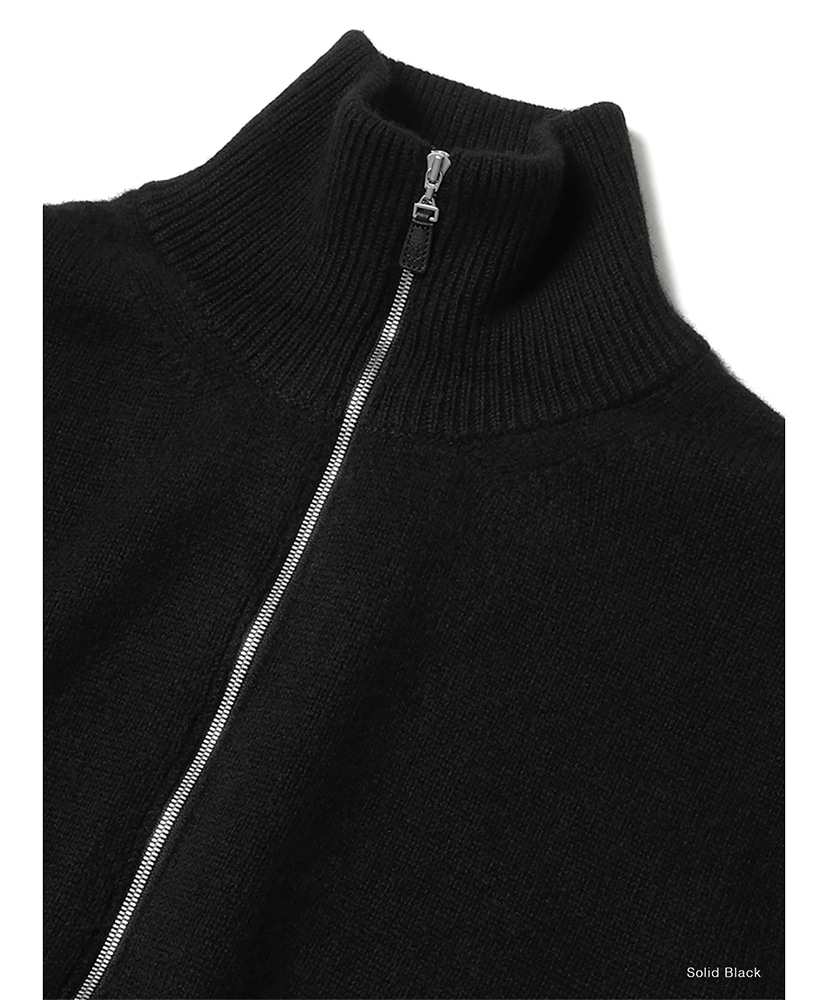 Essential Middle Weight Innocent Cashmere Drivers Knit Solid Black/ソリッドブラック 1(UNISEX)