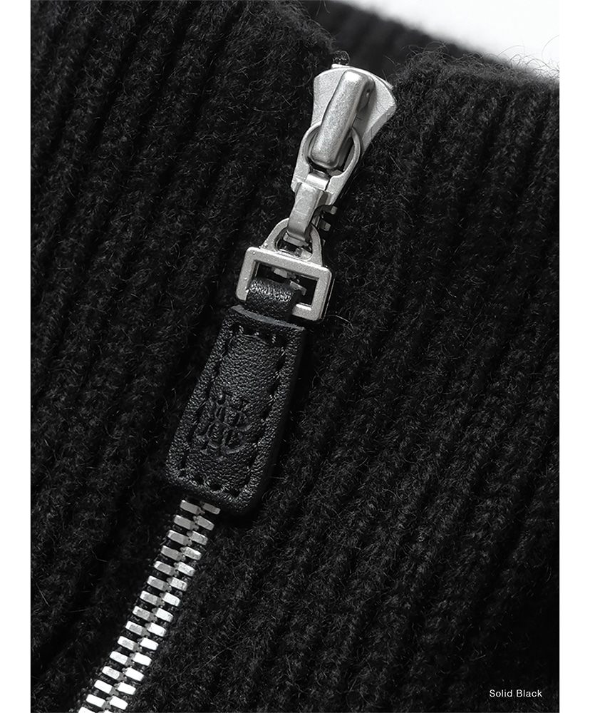 Essential Middle Weight Innocent Cashmere Drivers Knit Solid Black/ソリッドブラック 1(UNISEX)