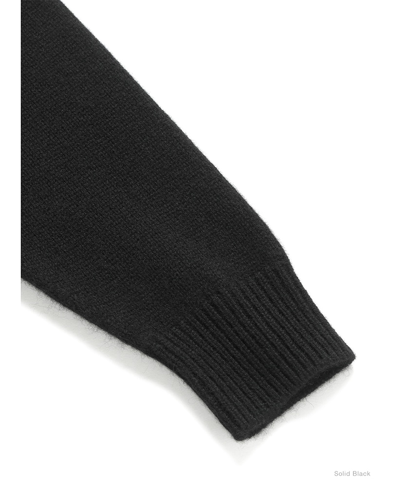 Essential Middle Weight Innocent Cashmere Drivers Knit Solid Black/ソリッドブラック 1(UNISEX)