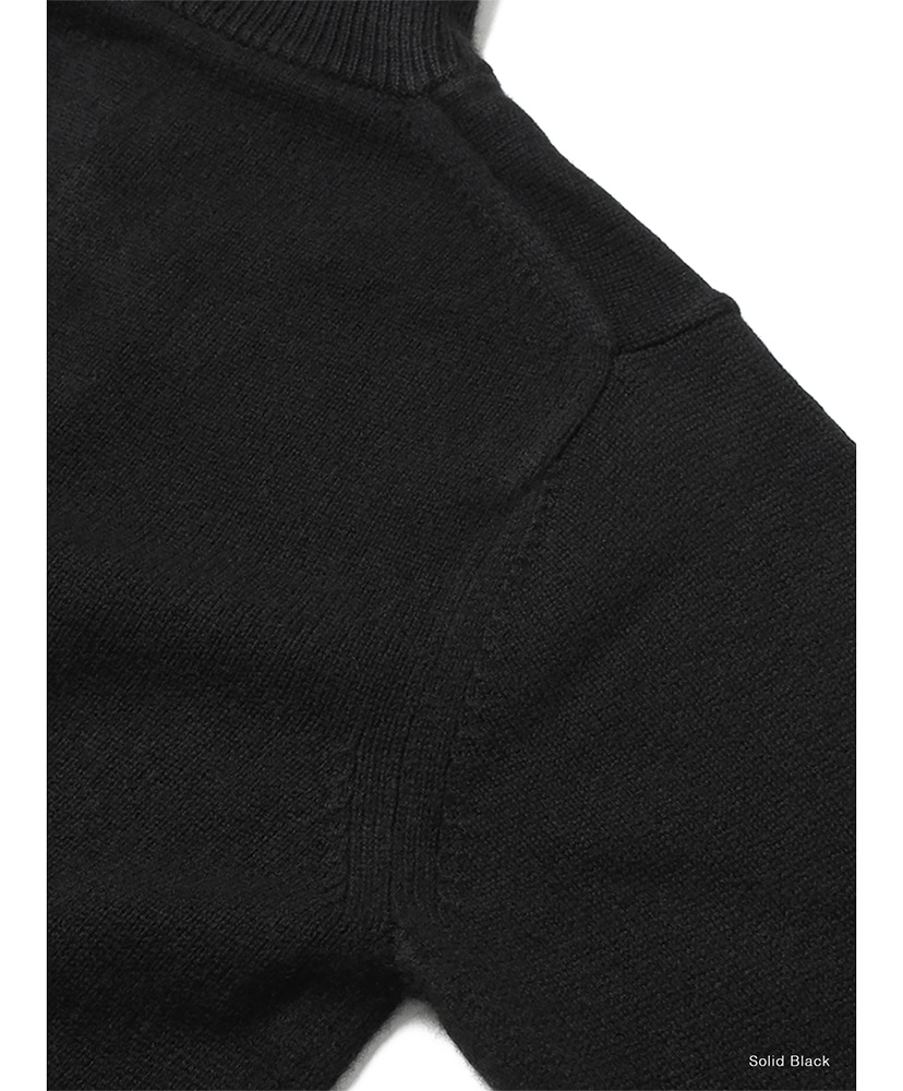 Essential Middle Weight Innocent Cashmere Drivers Knit Solid Black/ソリッドブラック 1(UNISEX)