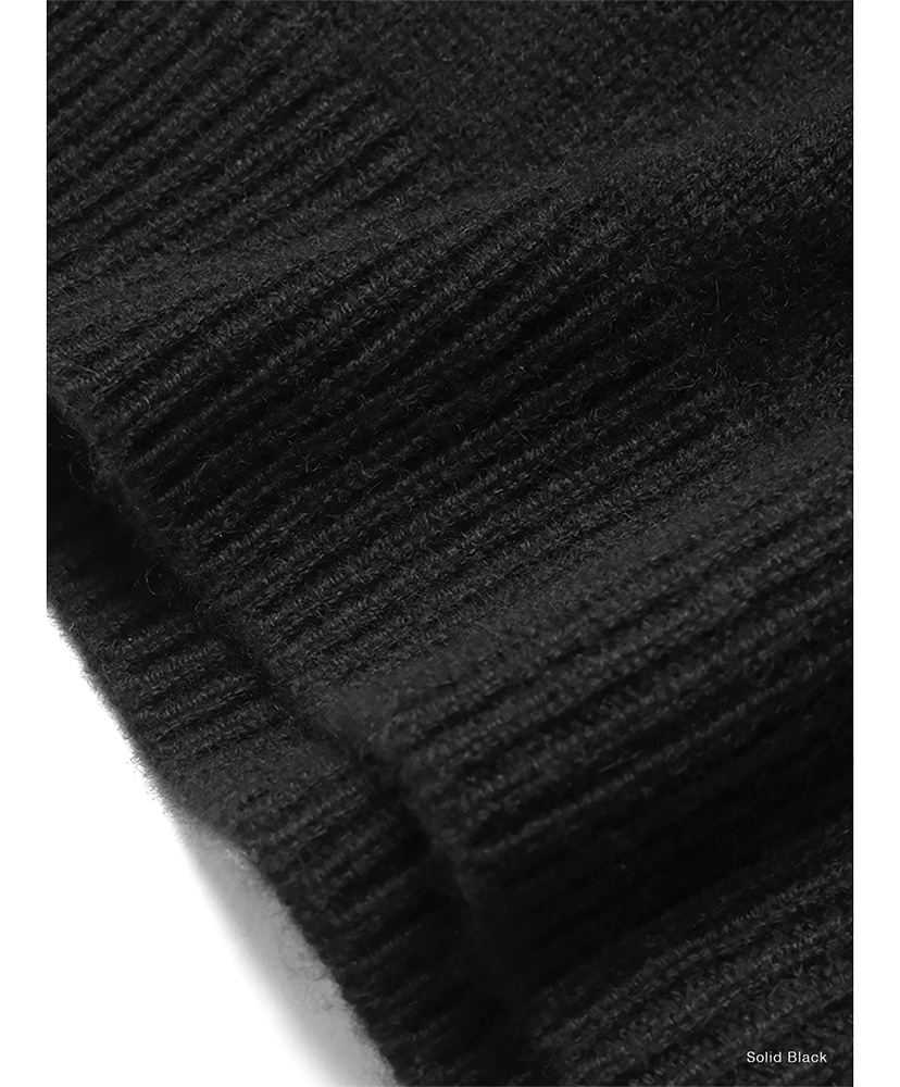 Essential Middle Weight Innocent Cashmere Drivers Knit Solid Black/ソリッドブラック 1(UNISEX)