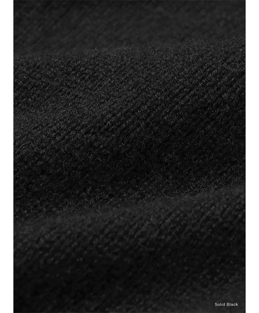 Essential Middle Weight Innocent Cashmere Drivers Knit Solid Black/ソリッドブラック 1(UNISEX)