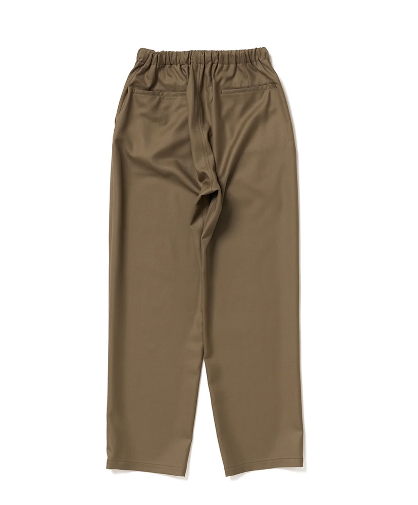 Drawstring trousers (Washable Wool Serge) Khaki/カーキ L-XL