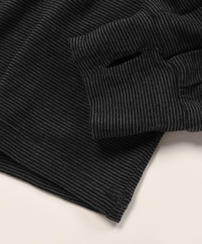 Narrow Border Turtle Grey×Black/グレー×ブラック L(MEN)