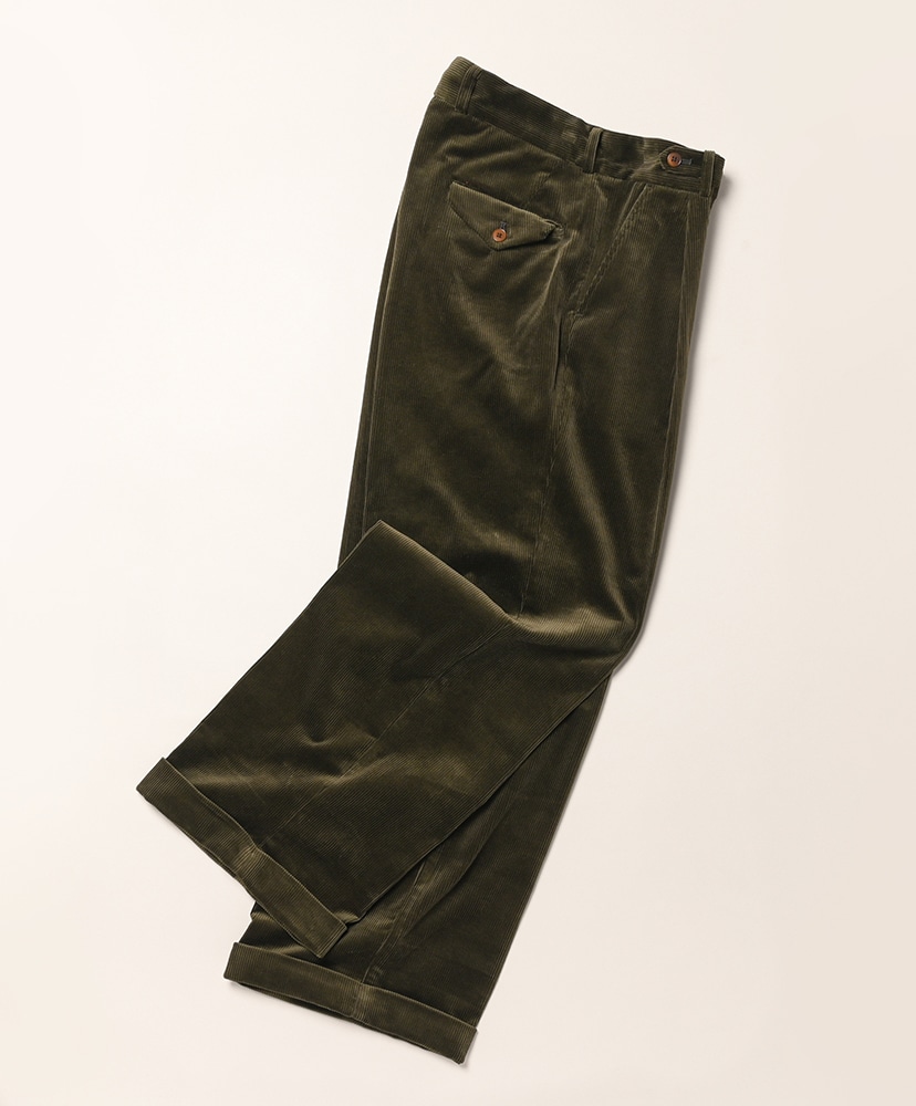Supima Corduroy Pants Moss Green/モスグリーン L(MEN)
