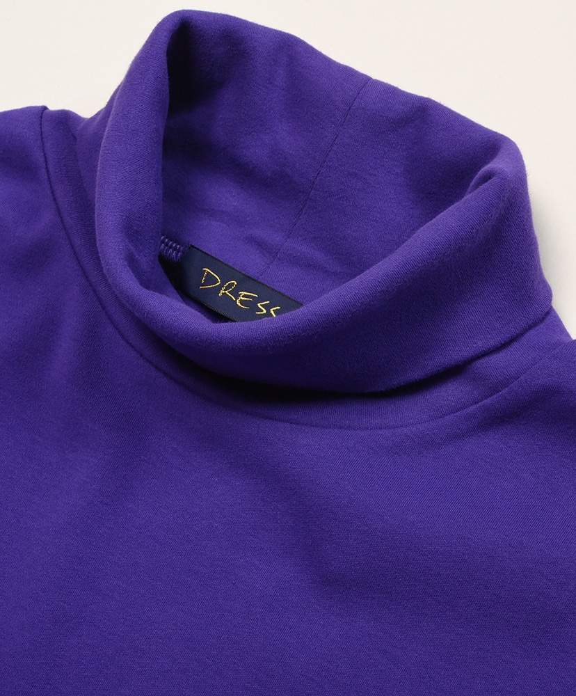 Plain Cotton Turtleneck Purple / パープル L(MEN)