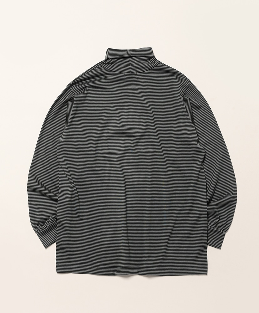 Wool Border Turtleneck Green×Black / グリーン×ブラック L(MEN)