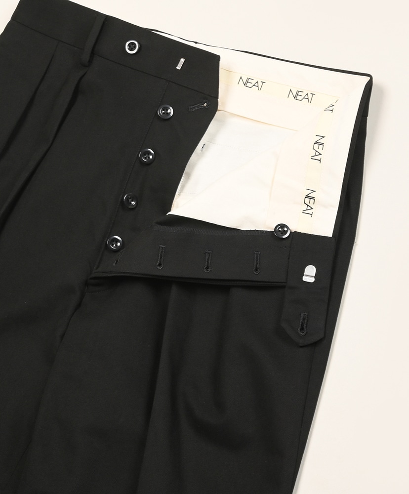 French Cotton Drill Wide Black/ブラック 42(MEN)