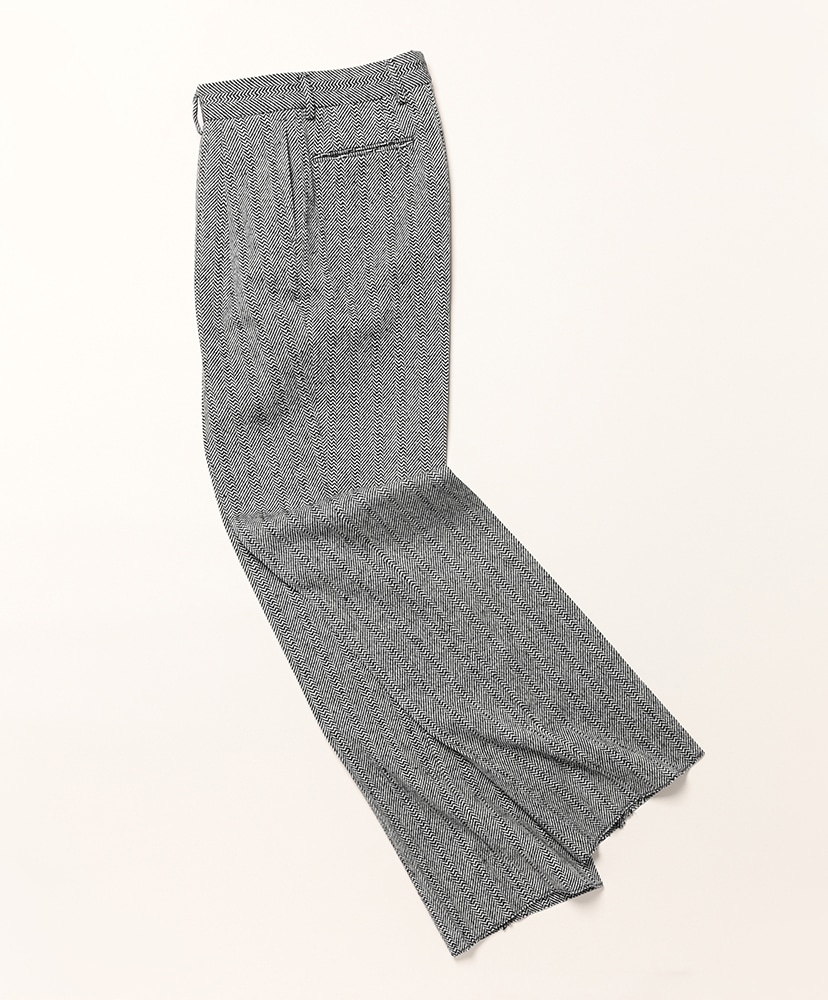 Random Herringbone Wide Black×White / ブラック×ホワイト 44(MEN)