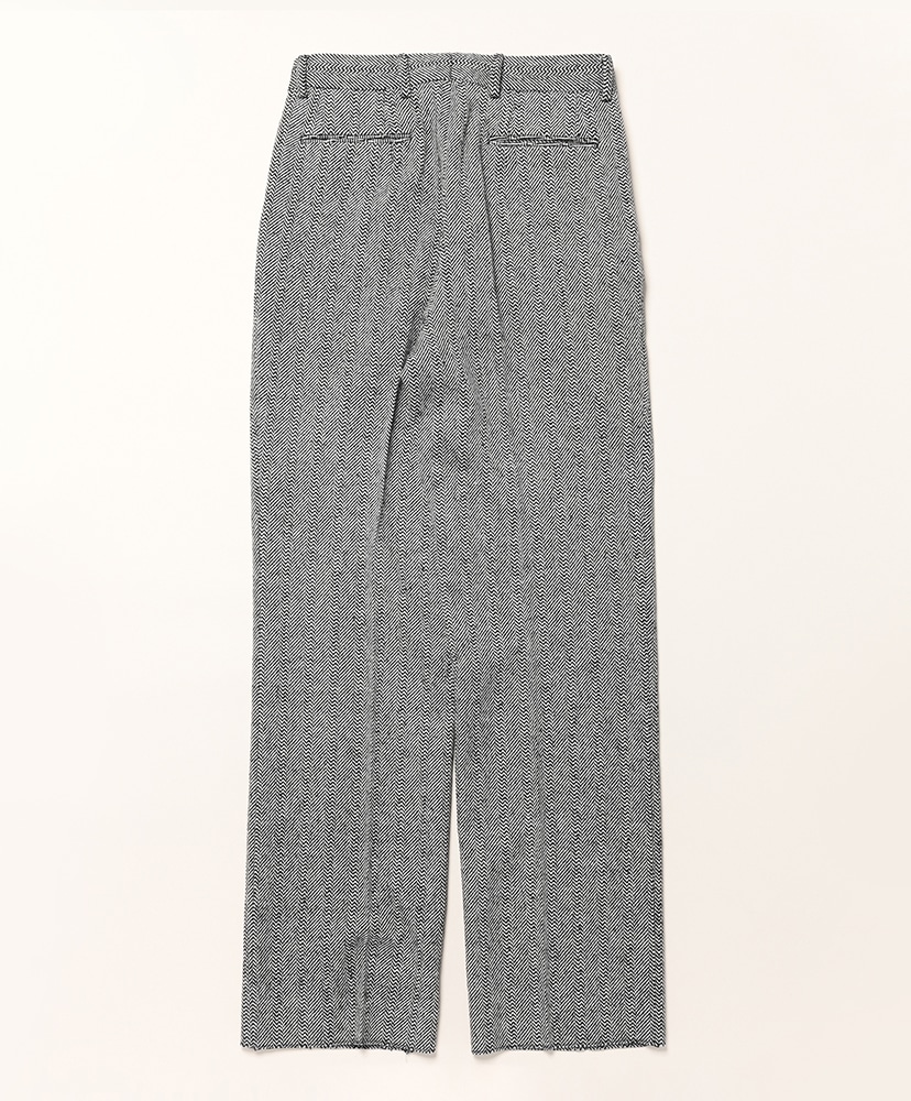 Random Herringbone Wide Black×White / ブラック×ホワイト 44(MEN)
