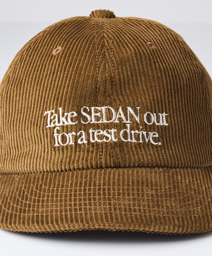 Leather Strap Corduroy Cap Brown/ブラウン ONE