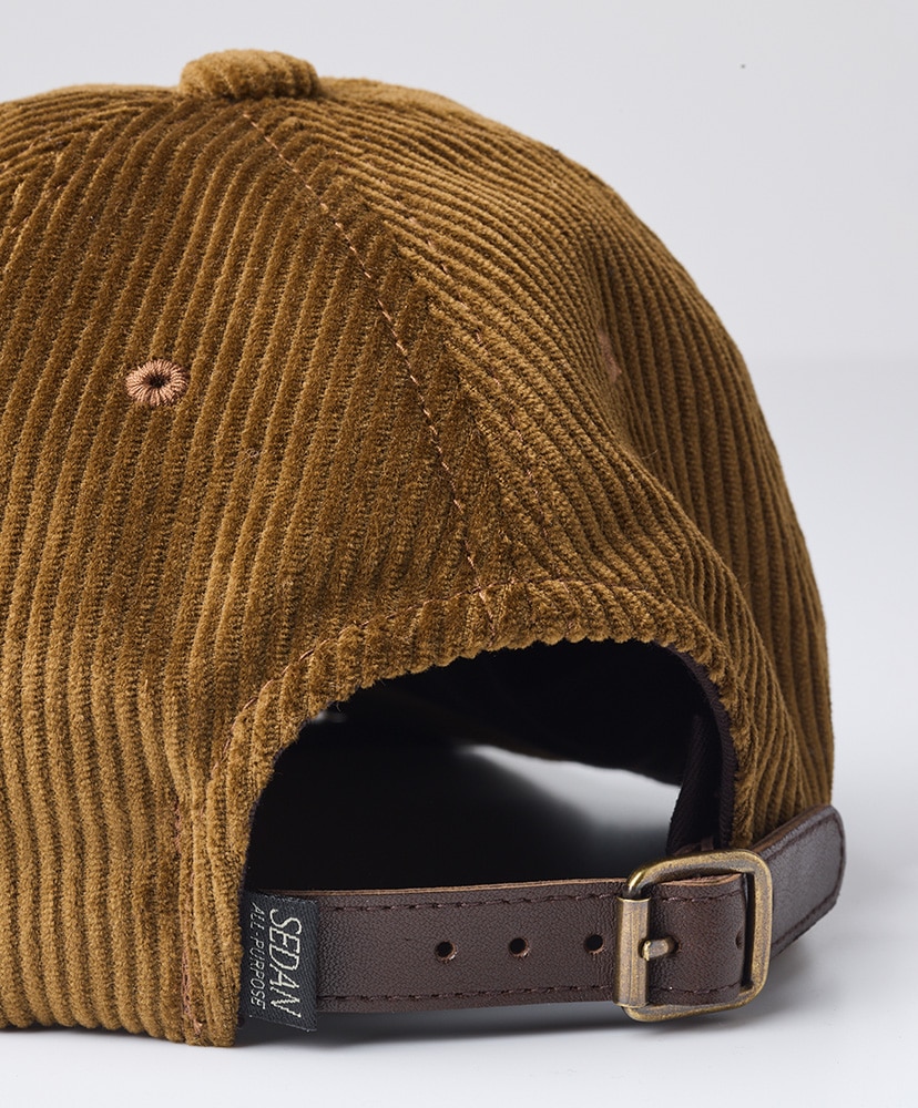 Leather Strap Corduroy Cap Brown/ブラウン ONE