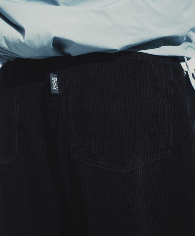 Corduroy Baggy Jeans Black/ブラック L(MEN)