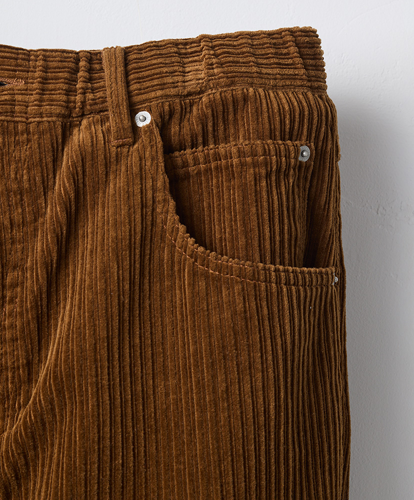 Corduroy Baggy Jeans Brown/ブラウン L(MEN)