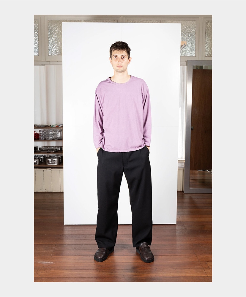 L/S Binder T-Shirt Grape/グレープ L(MEN)