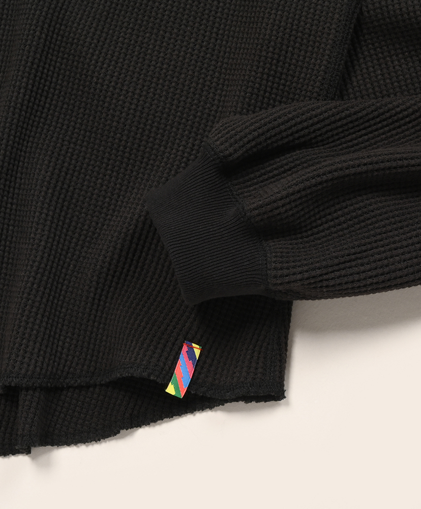 Thermal Henley Long-sleeve Shirt Black/ブラック L(MEN)
