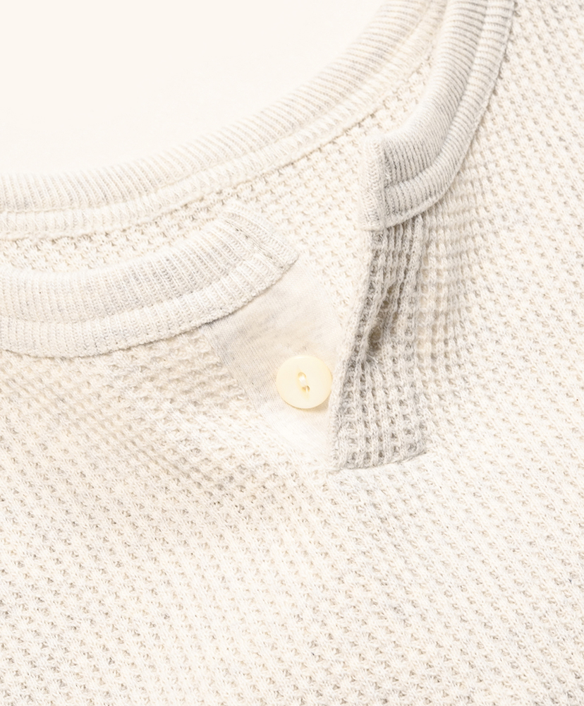 Thermal Henley Long-sleeve Shirt Oatmeal/オートミール L(MEN)