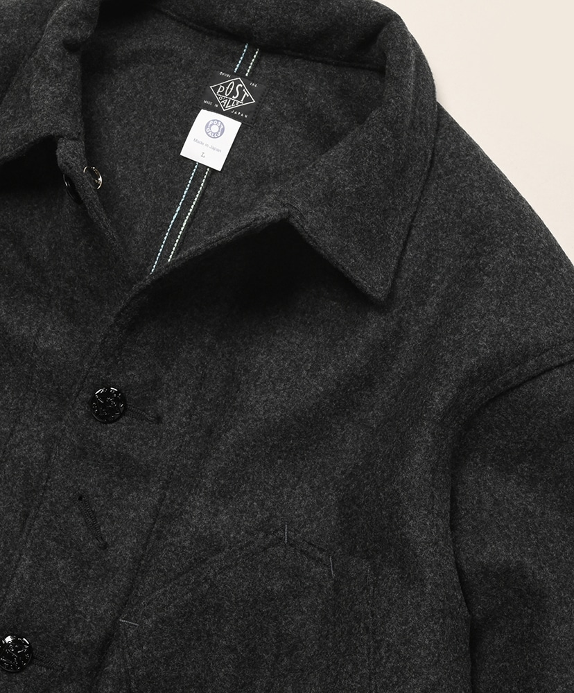 SWEETBEAR 3 : wool melton Charcoal/チャコール L(MEN)