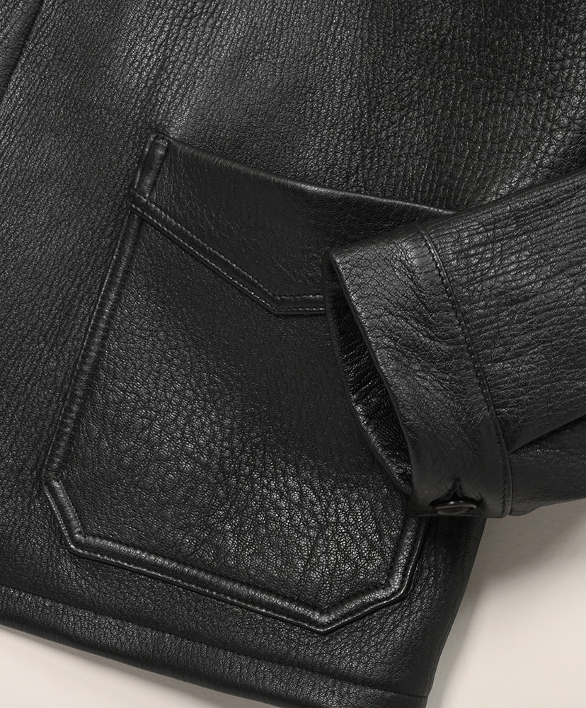 Pos Travail 3 - Deerskin Black Black/ブラック L(MEN)