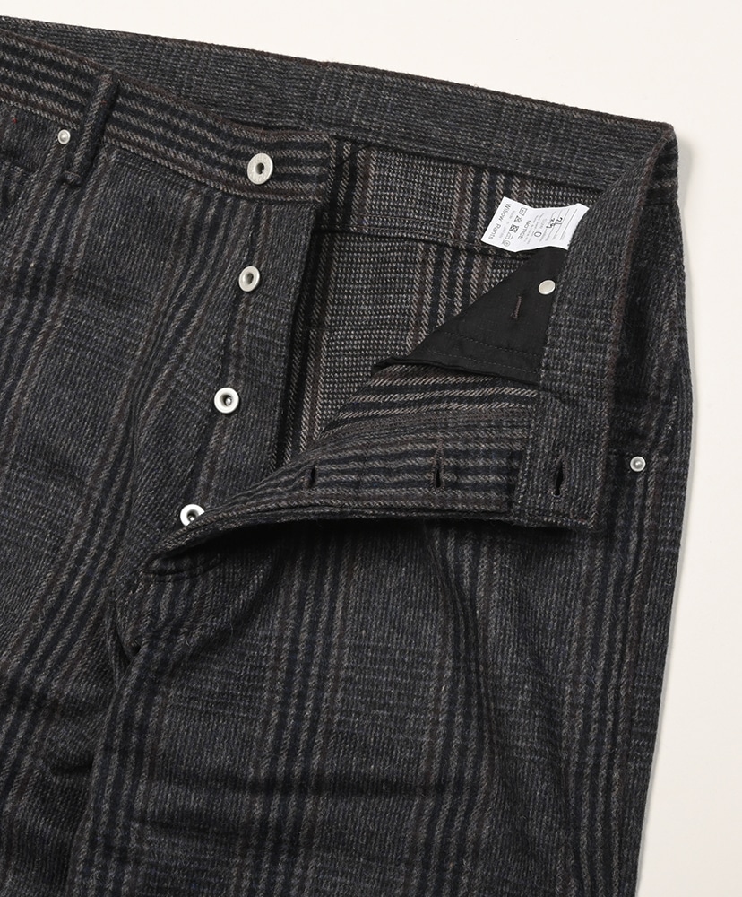 P-018 Check Charcoal/チャコール 0(MEN)