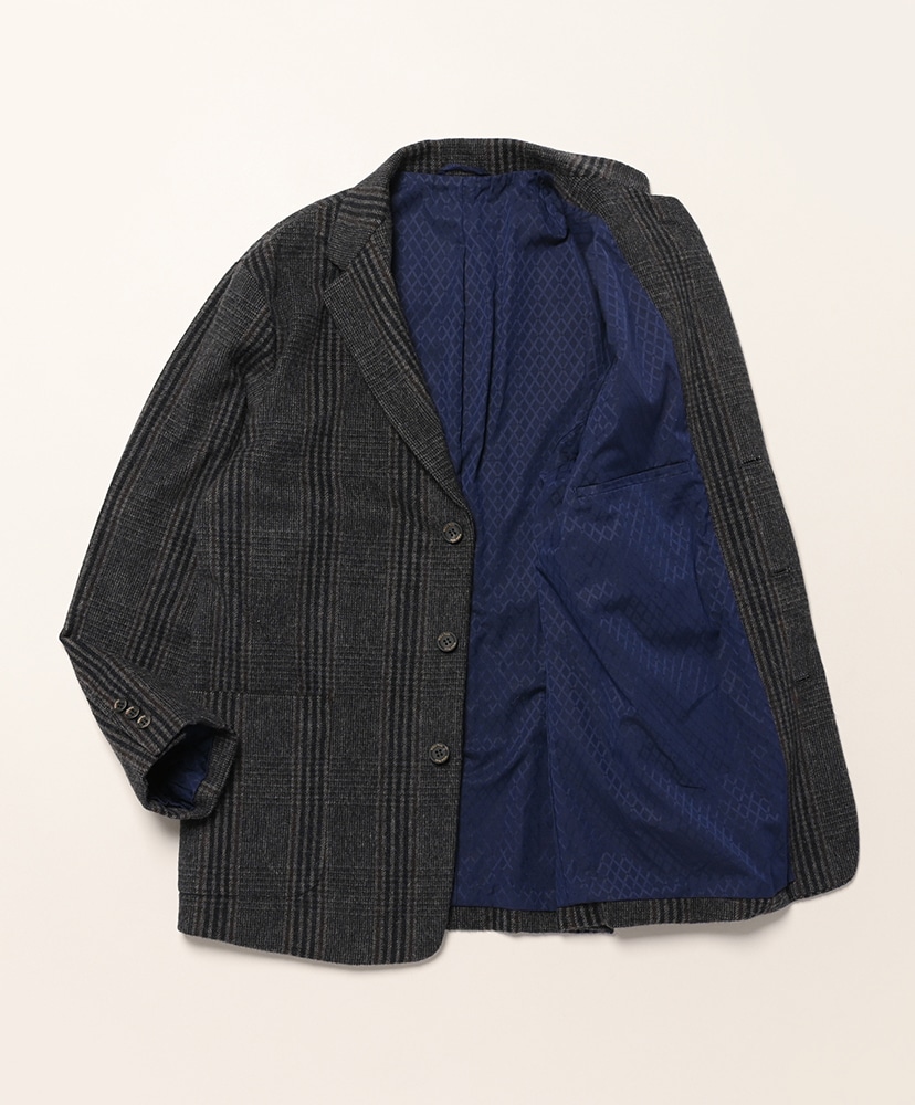 P-032 Check Charcoal/チャコール 0(MEN)