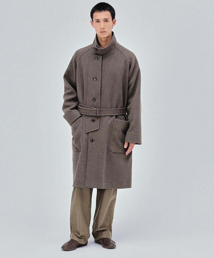 Stand Collar Coat Moss/モス 3(MEN)
