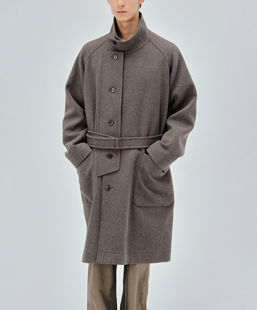 Stand Collar Coat Moss/モス 3(MEN)