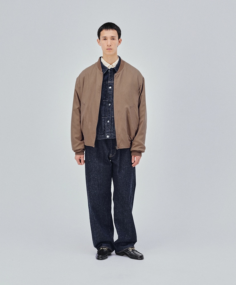 Silk Bomber Jacket Brown/ブラウン 3(MEN)