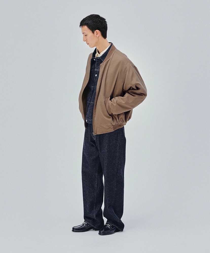 Silk Bomber Jacket Brown/ブラウン 3(MEN)