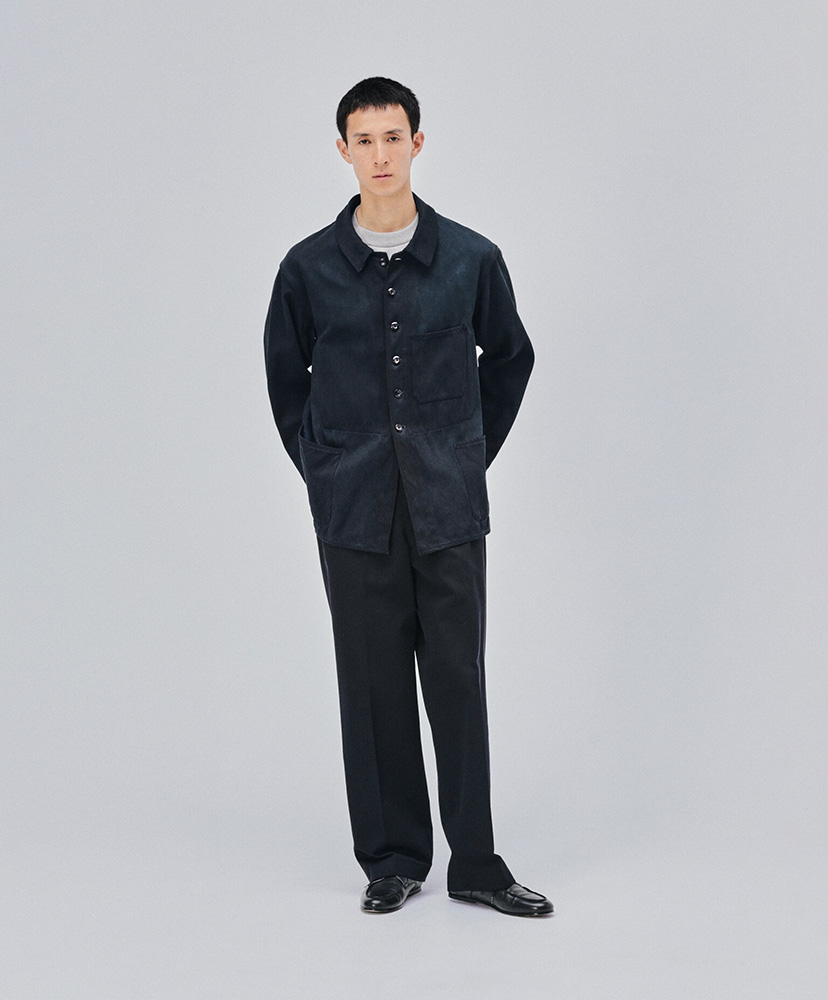 Natural-dyed 3Pockets Jacket Mud Indigo / マッドインディゴ 2(MEN)