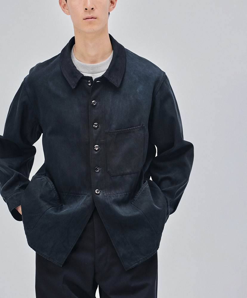 Natural-dyed 3Pockets Jacket Mud Indigo / マッドインディゴ 2(MEN)