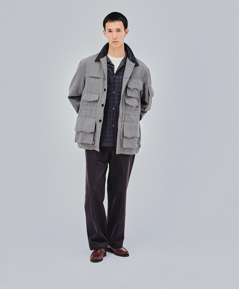 Wool Herringbone Explorer Jacket Top Grey/トップグレー 2(MEN)