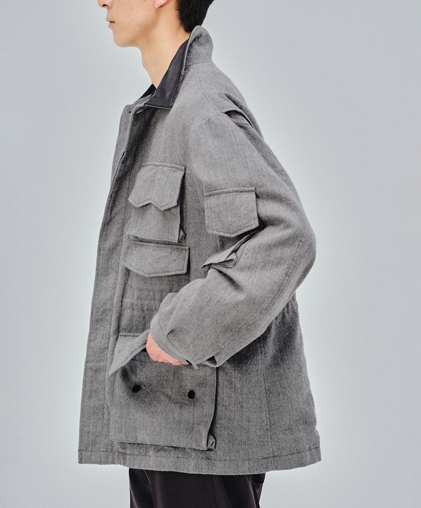 Wool Herringbone Explorer Jacket(2(MEN) Top Brown/トップブラウン