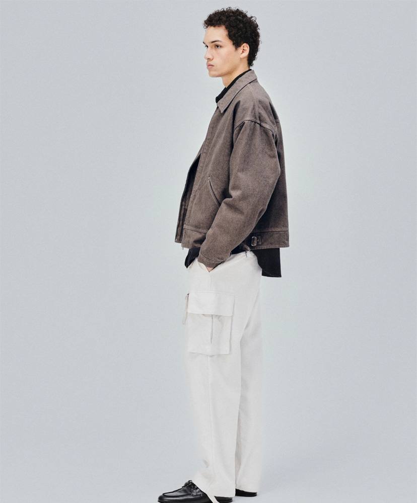 Dyed Denim Work Jacket Cub Brown/カブブラウン 3(MEN)