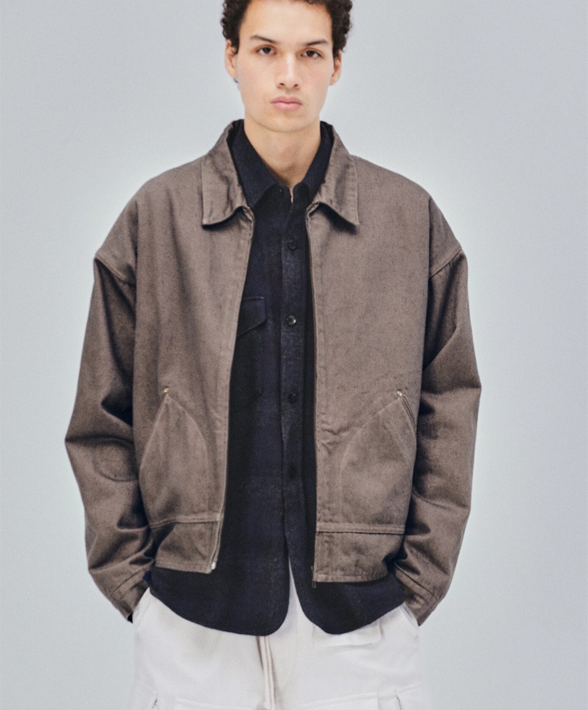 Dyed Denim Work Jacket Cub Brown/カブブラウン 3(MEN)