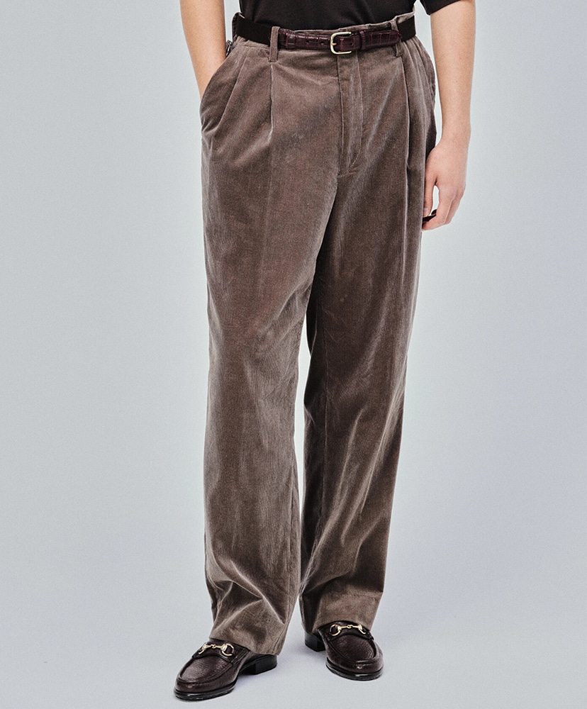 Cotton Corduroy Shoecut Slacks Brown/ブラウン 2(MEN)