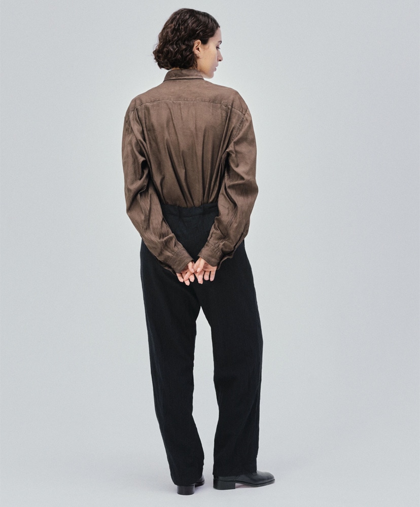 Wool Stripe Easy Trousers Black/ブラック 2(MEN)
