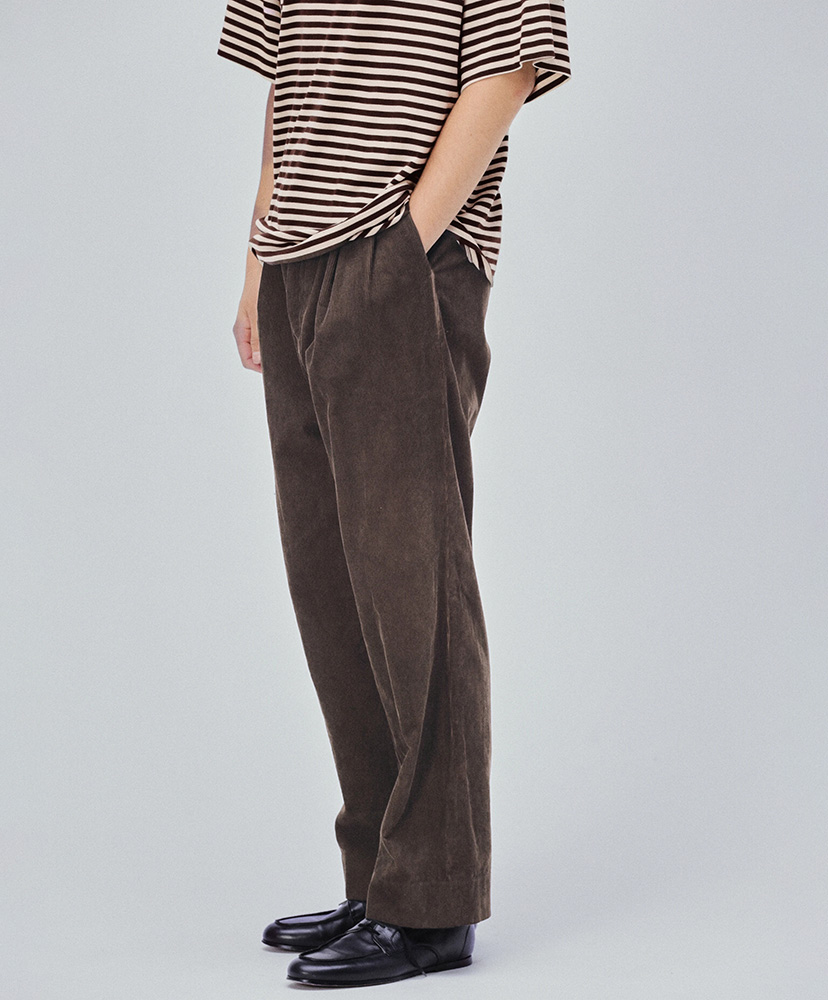 Corduroy Mud-dyed Shoecut Slacks MUD/マッド 2(MEN)