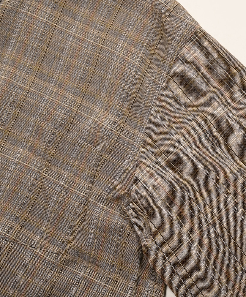 Sleeping Shirt 3/4 Brown Check/ブラウンチェック 1(MEN)