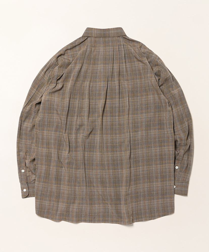 Sleeping Shirt 3/4 Brown Check/ブラウンチェック 1(MEN)