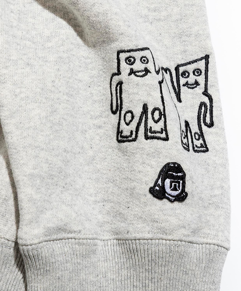 STRETCH EMBROIDERY SWEATSHIRT Oatmeal/オートミール L(MEN)