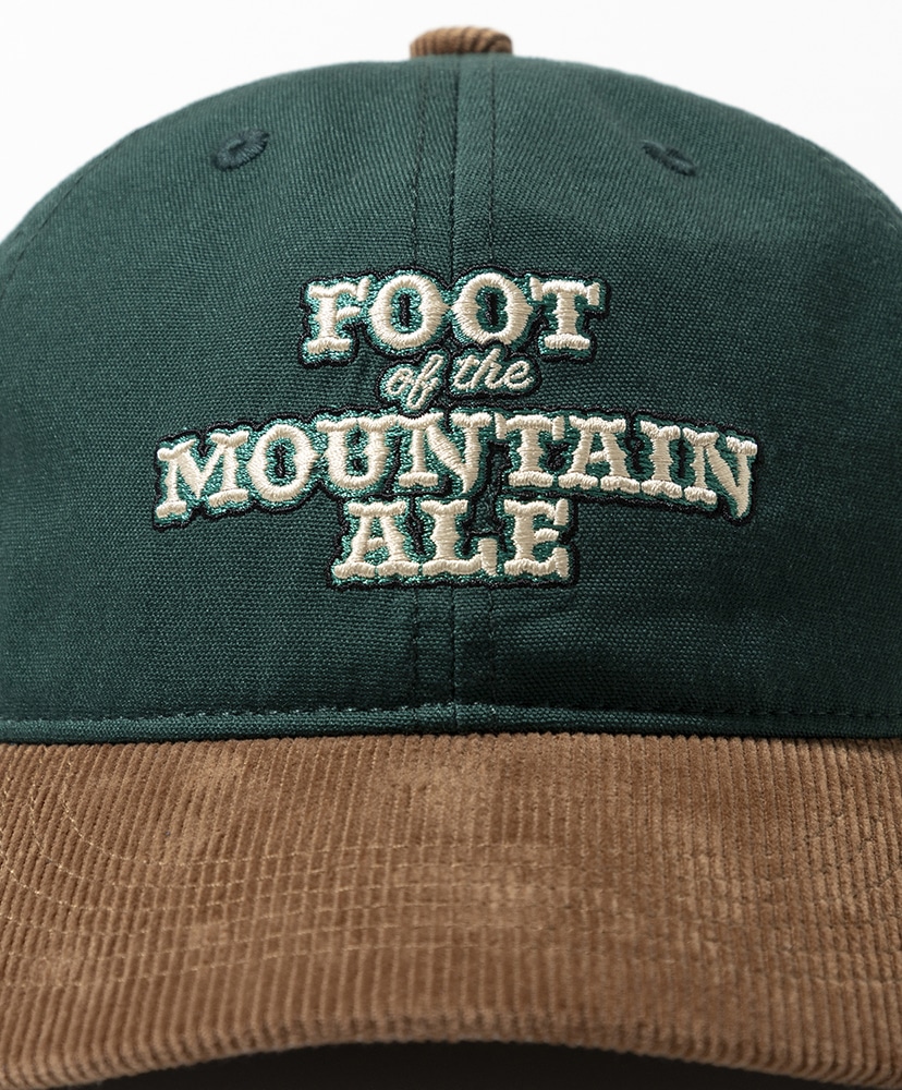 FOOT OF THE MOUNTAIN ALE  LOGO CAP designed by Jerry UKAI GREEN×BROWN/グリーン×ブラウン F(MEN)
