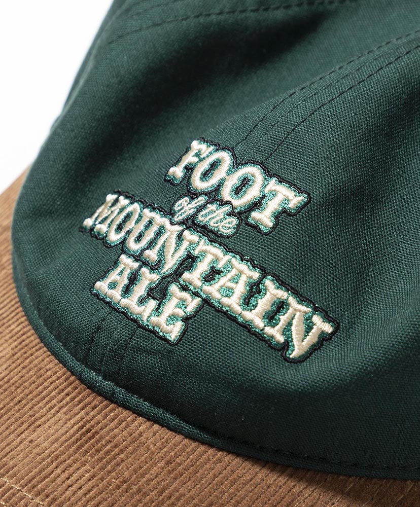 FOOT OF THE MOUNTAIN ALE  LOGO CAP designed by Jerry UKAI GREEN×BROWN/グリーン×ブラウン F(MEN)