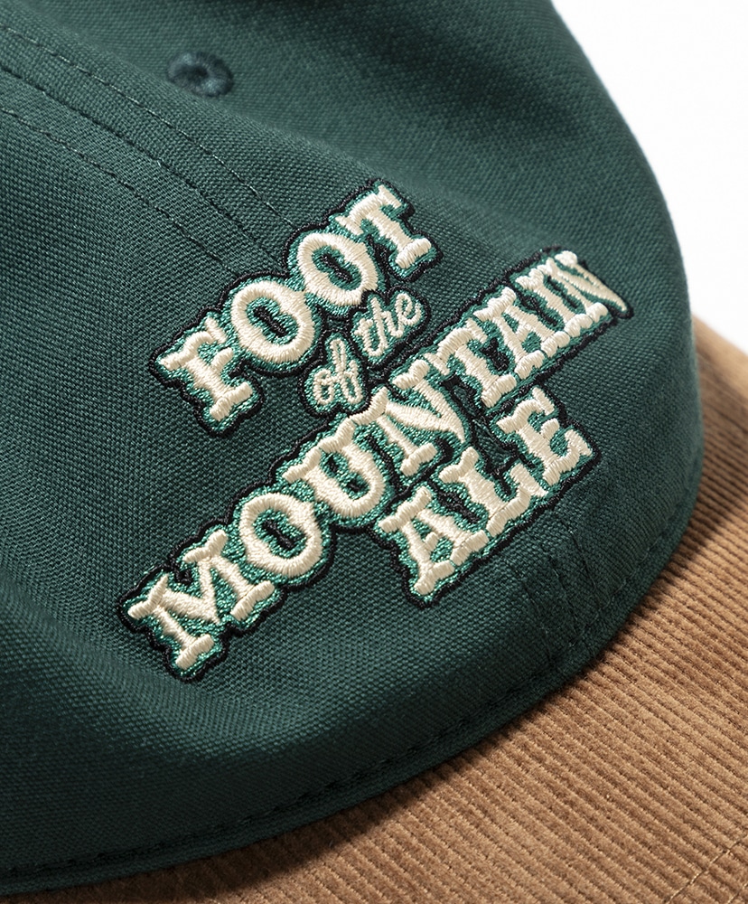 FOOT OF THE MOUNTAIN ALE  LOGO CAP designed by Jerry UKAI GREEN×BROWN/グリーン×ブラウン F(MEN)