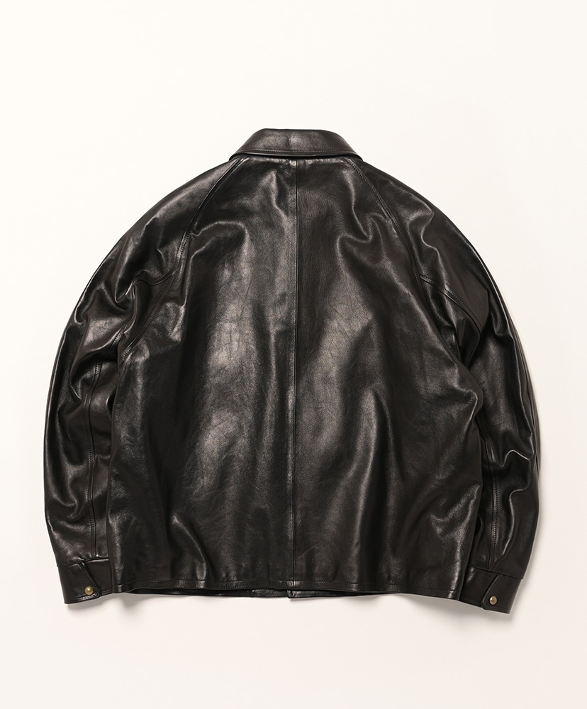 Leather Coach Jacket Black/ブラック 2(MEN)