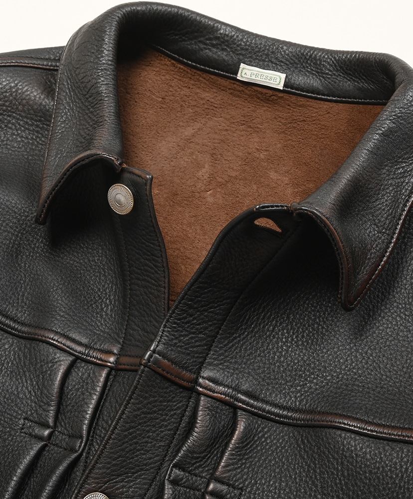Vintage Leather 1st Type Jacket Brown/ブラウン 3(MEN)