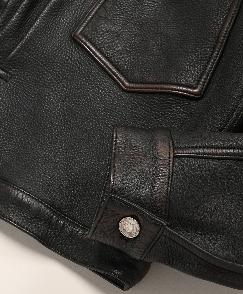 Vintage Leather 1st Type Jacket Brown/ブラウン 3(MEN)