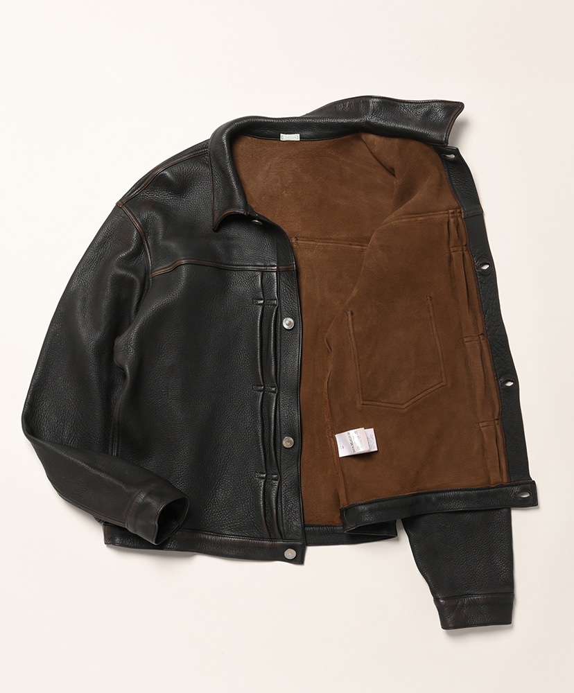 Vintage Leather 1st Type Jacket Brown/ブラウン 3(MEN)